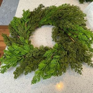 Restoration Hardware Natural looking wreath *Send a reasonable offer!!